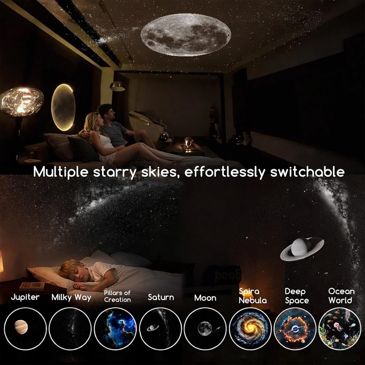 Galaxy Glow Star Projector Night Light