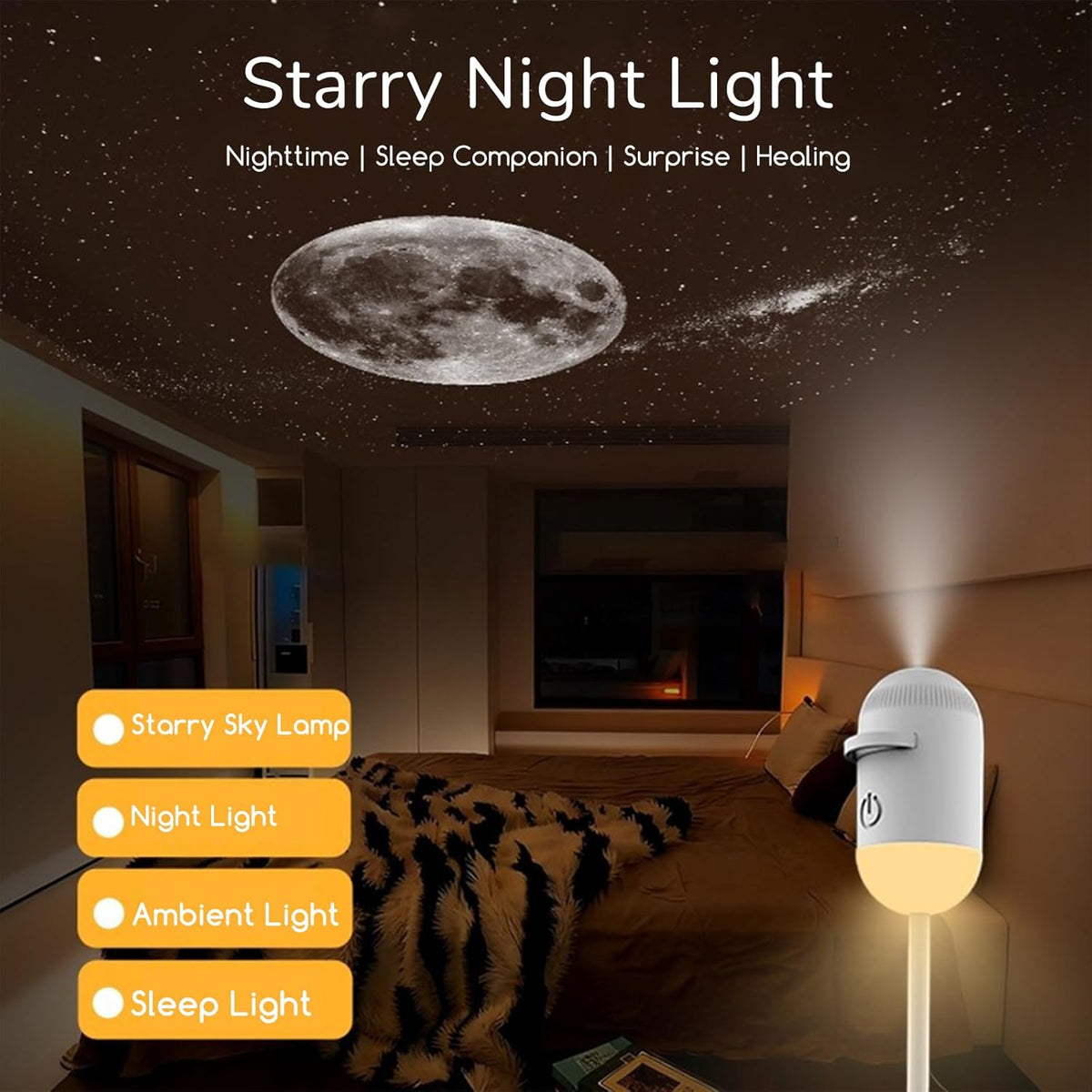 Galaxy Glow Star Projector Night Light